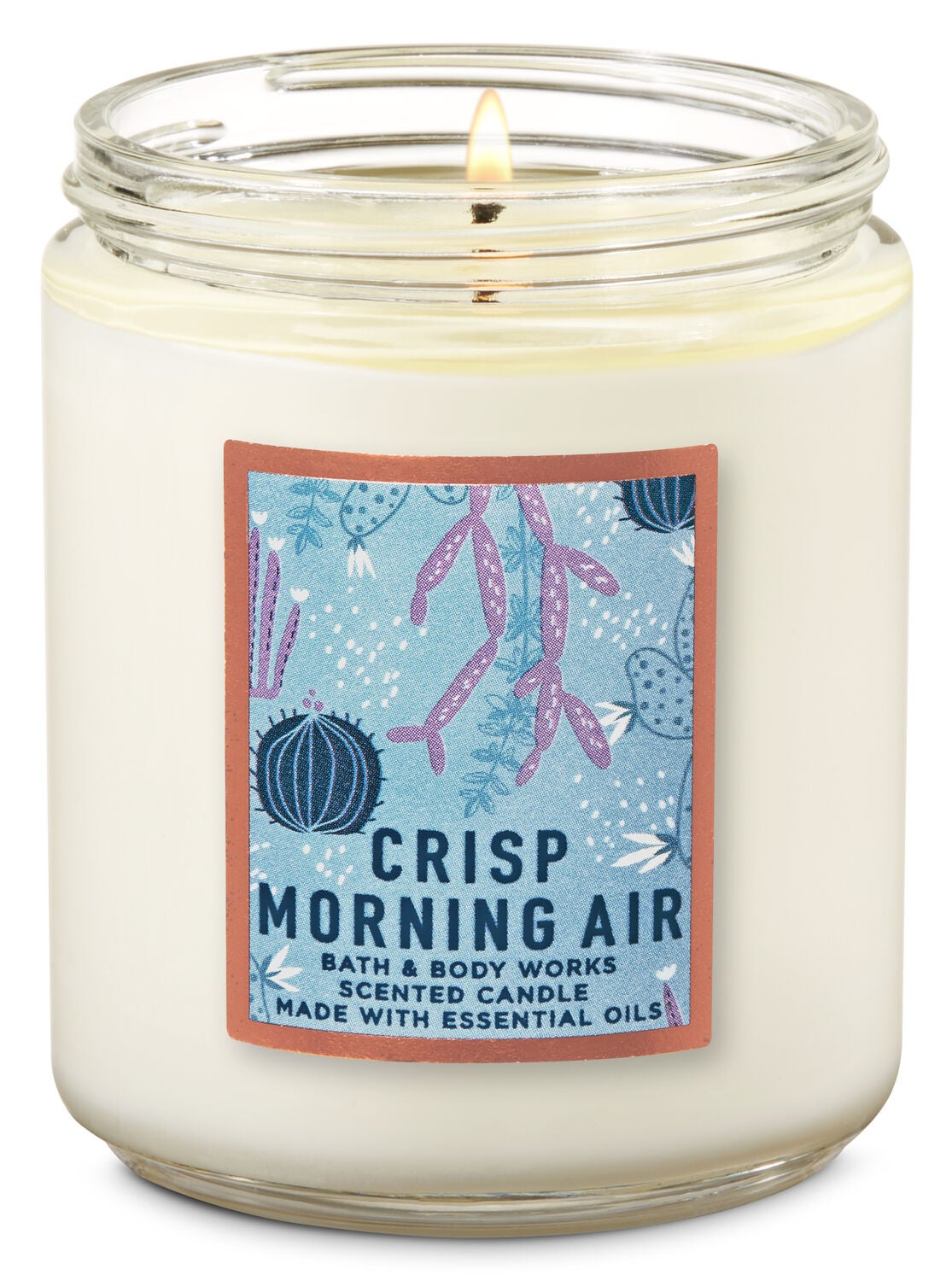 Crisp Morning Air Single Wick Candle - Bath And Body Works