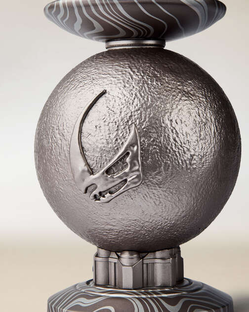 The Mandalorian Light-Up Pedestal 3-Wick Candle Holder