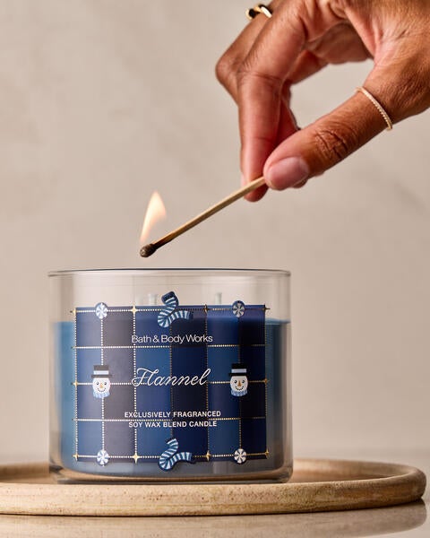 Flannel 3-Wick Candle