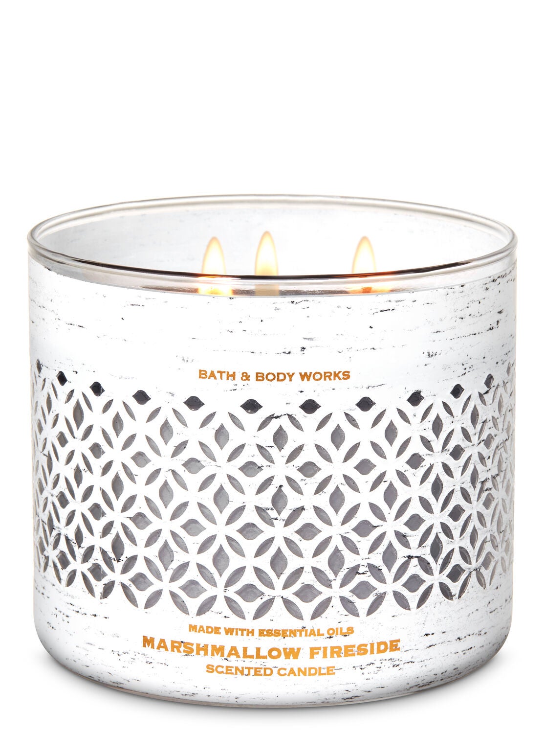 Marshmallow Fireside 3-Wick Candle - Bath And Body Works