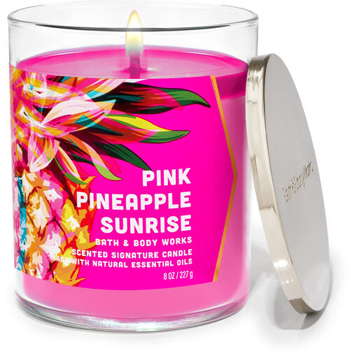 Pink Pineapple Sunrise Signature Single Wick Candle