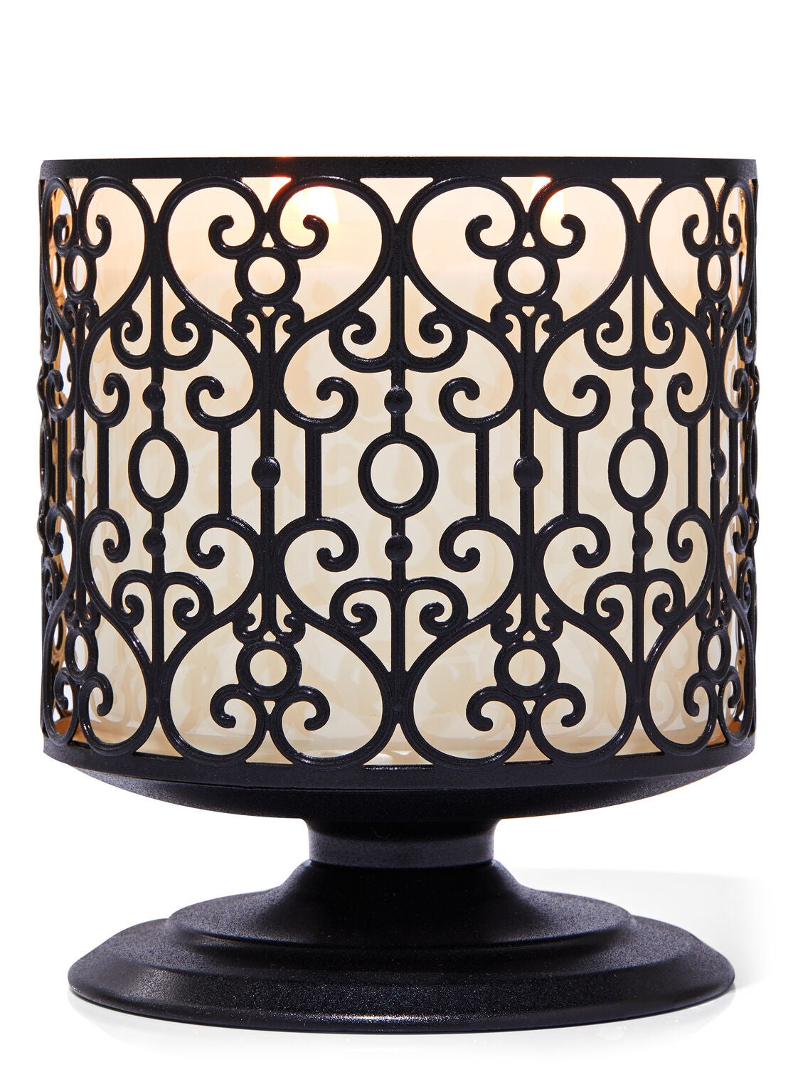Ornate Heart Pedestal 3-Wick Candle Holder - Bath And Body Works