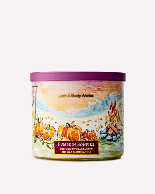 Pumpkin Bonfire 3-Wick Candle