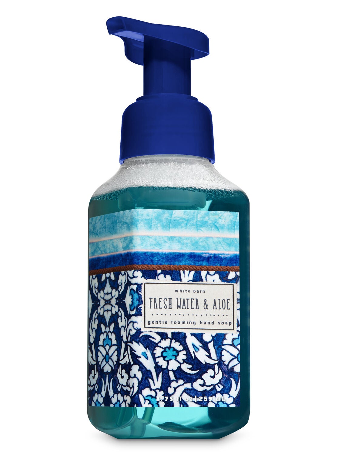soap hand aloe water foaming fresh gentle body bath works bathandbodyworks