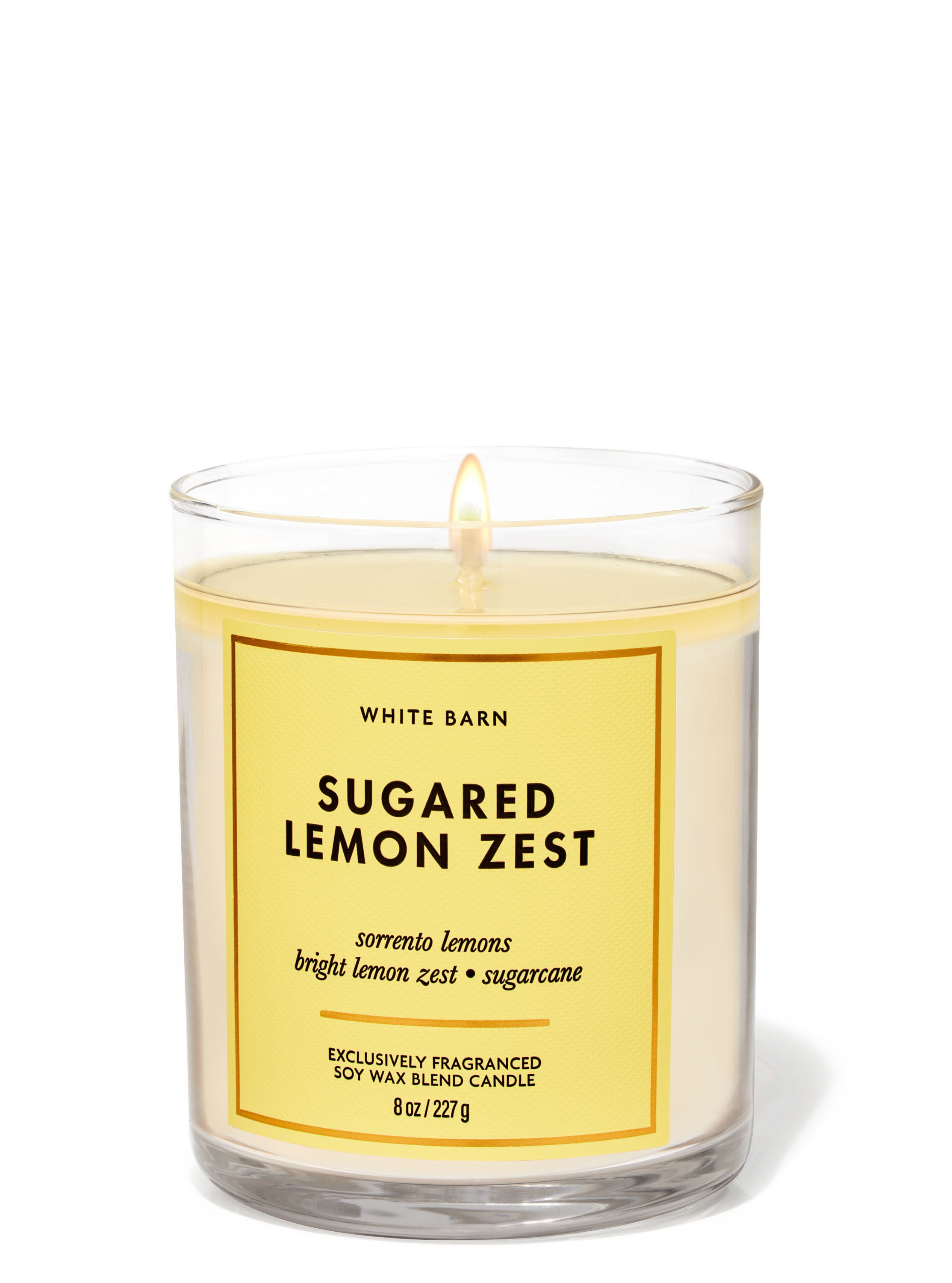 Sugared Lemon Zest Single Wick Candle | Bath & Body Works