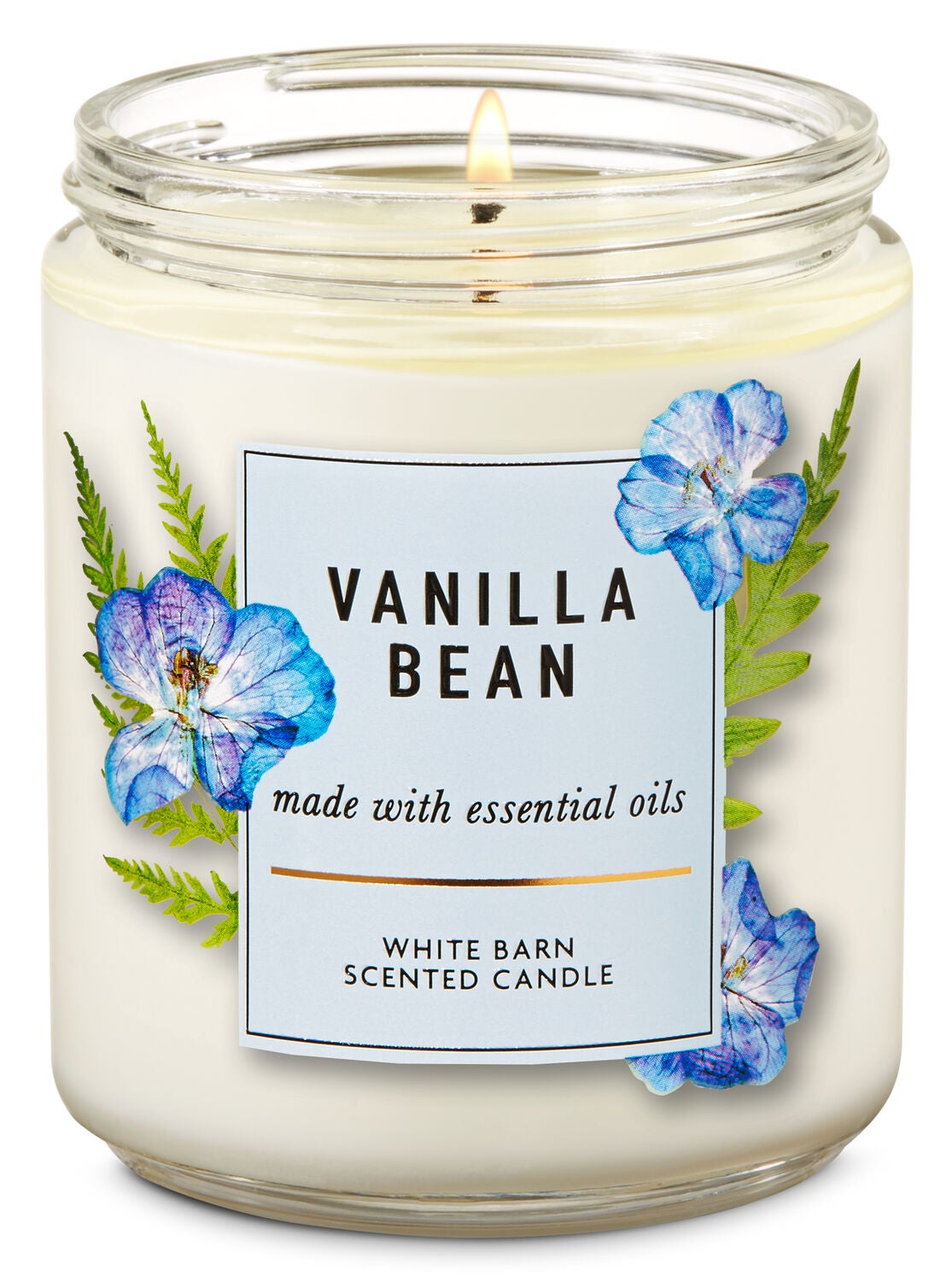 Vanilla Bean Single Wick Candle - Bath And Body Works