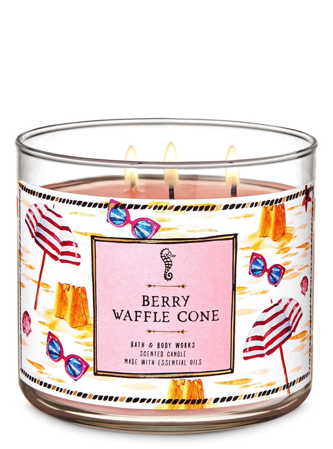 Berry Waffle Cone 3-Wick Candle - Bath And Body Works
