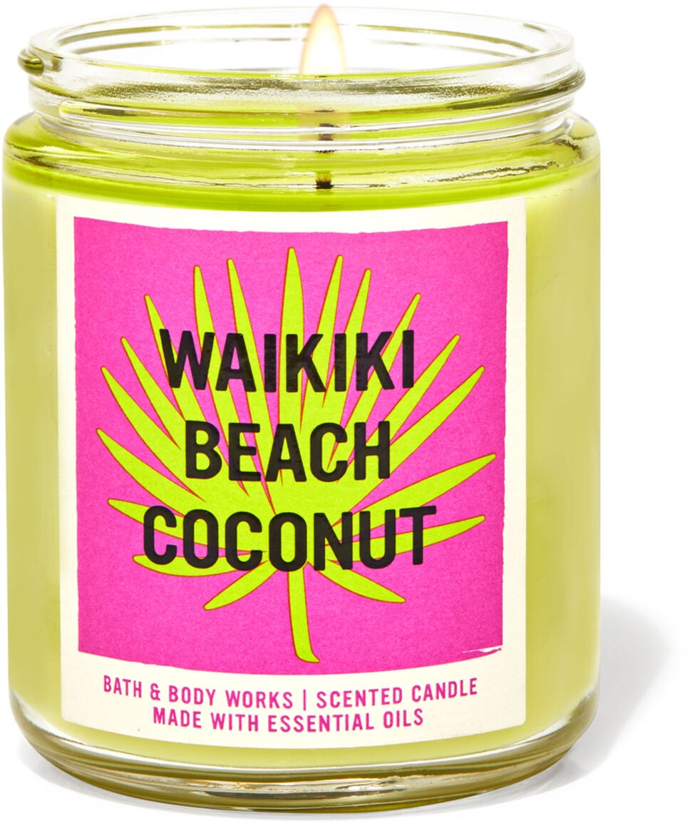 Waikiki Beach Coconut Single Wick Candle