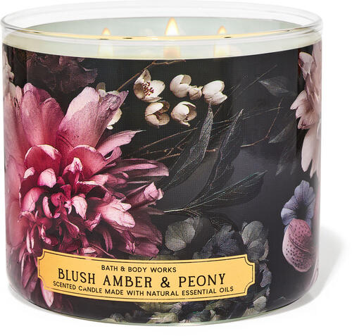 Blush Amber &amp;amp; Peony 3-Wick Candle