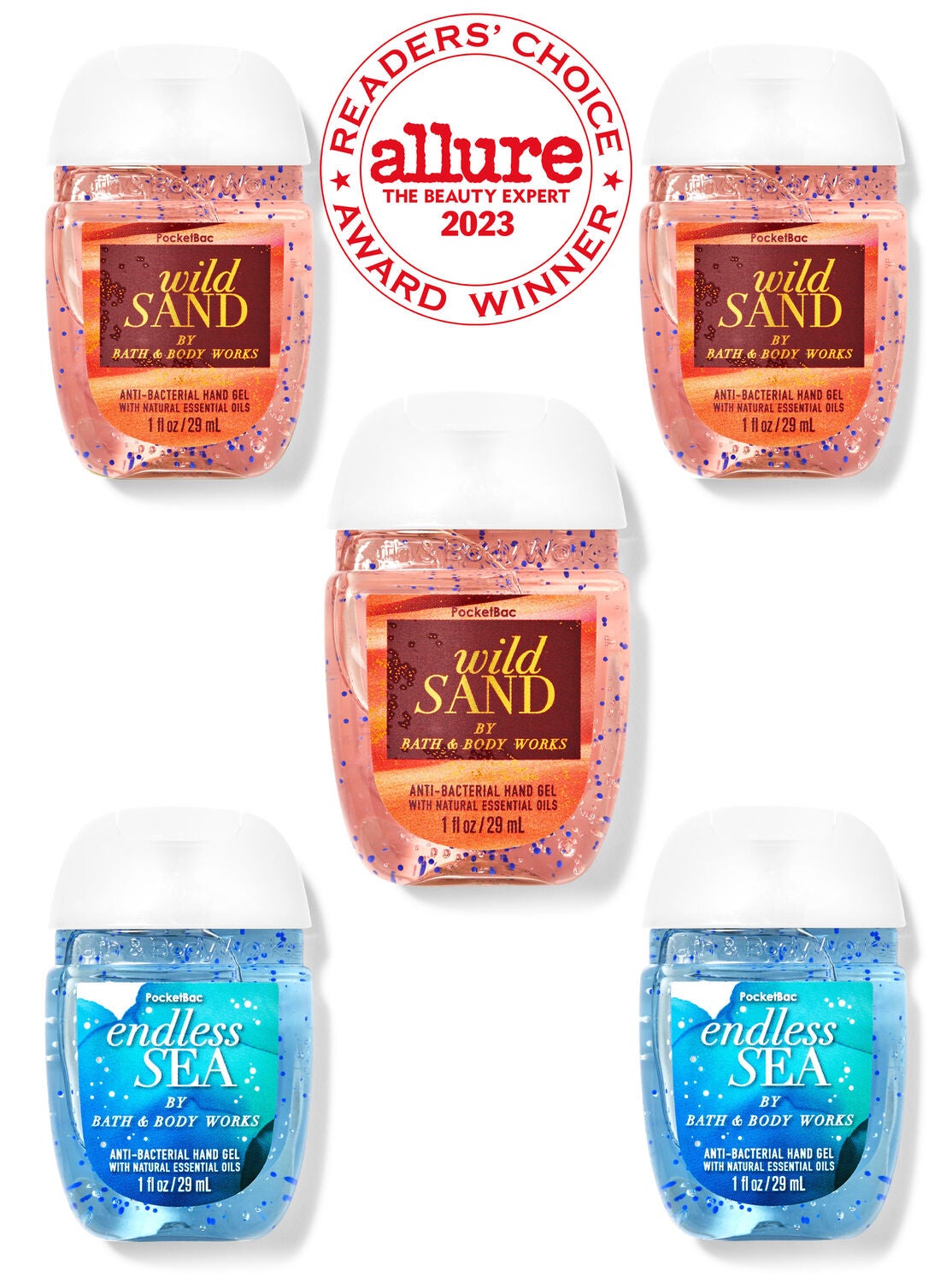 Land and Sea PocketBac Hand Sanitizers, 5-Pack