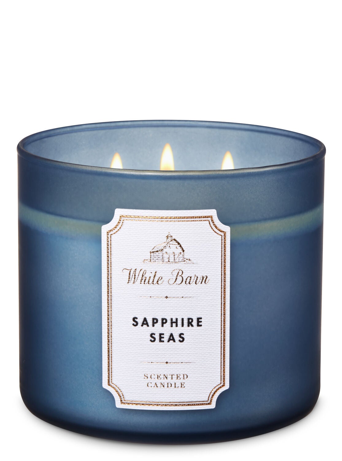White Barn Sapphire Seas 3-Wick Candle - Bath And Body Works
