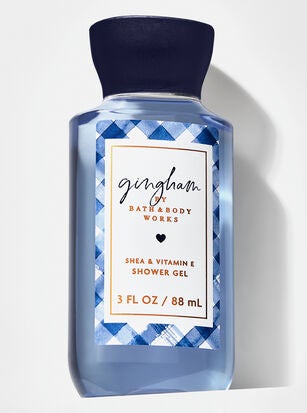 Gingham Travel Size Shower Gel