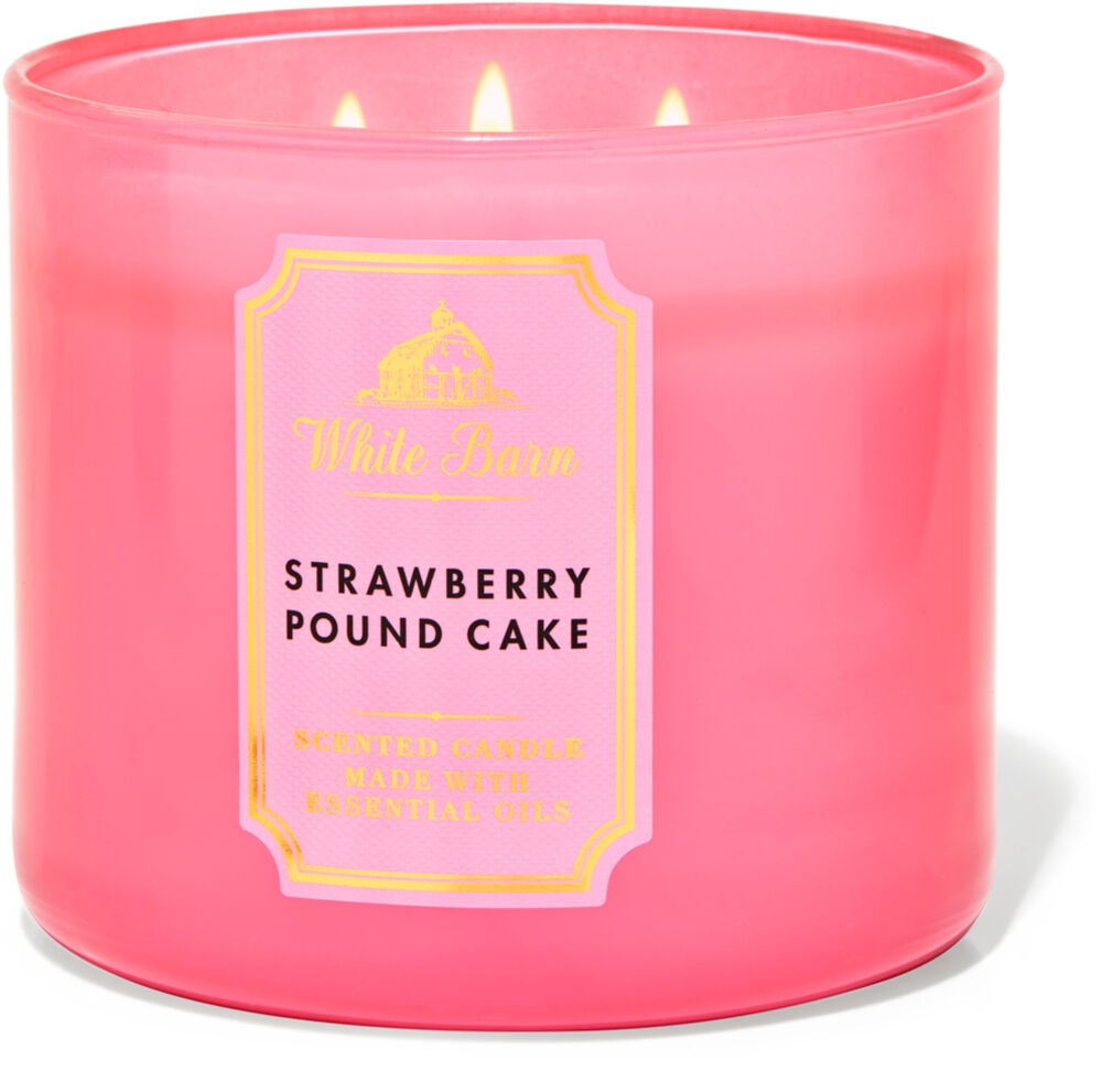 Strawberry Pound Cake 3-Wick Candle