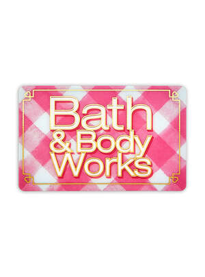 Pink & White Gingham Gift Card