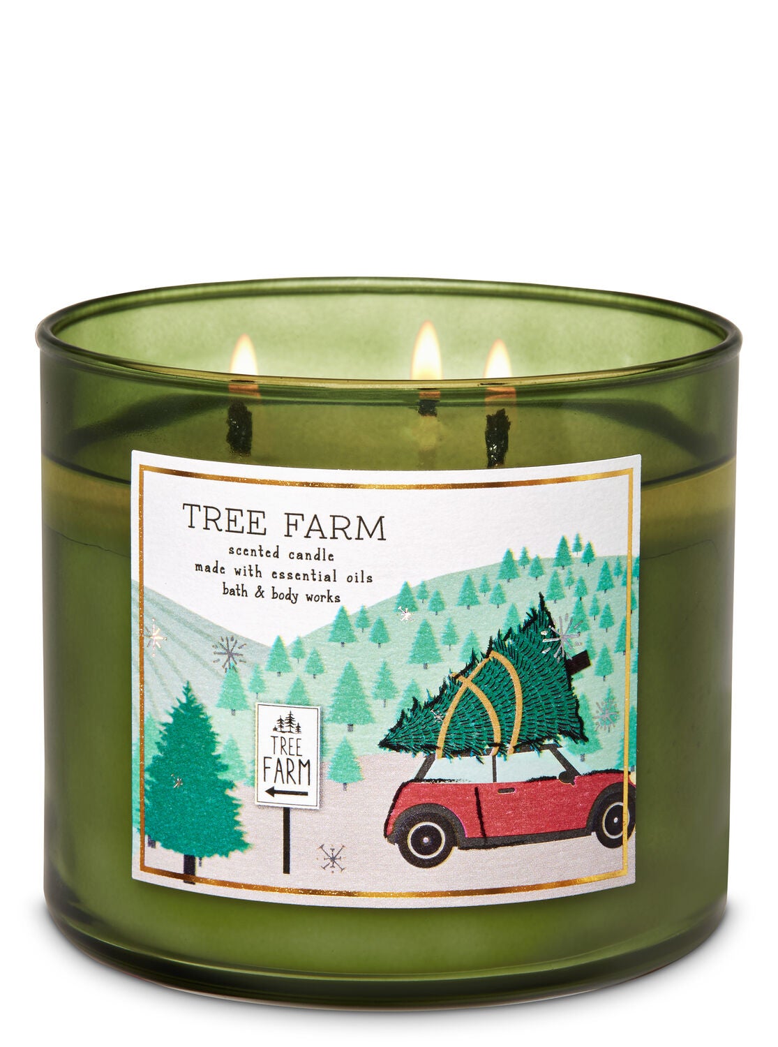Tree Farm 3-Wick Candle - Bath And Body Works
