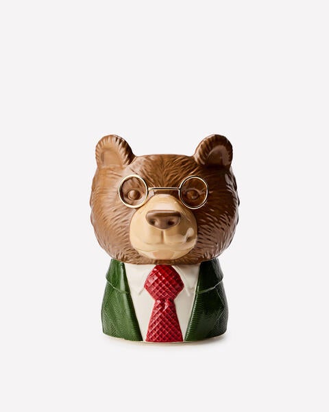Fancy Bear Pedestal 3-Wick Candle Holder