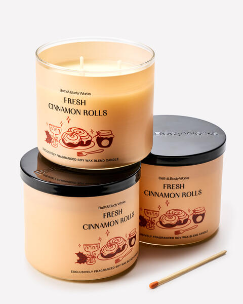 Fresh Cinnamon Rolls 3-Wick Candle