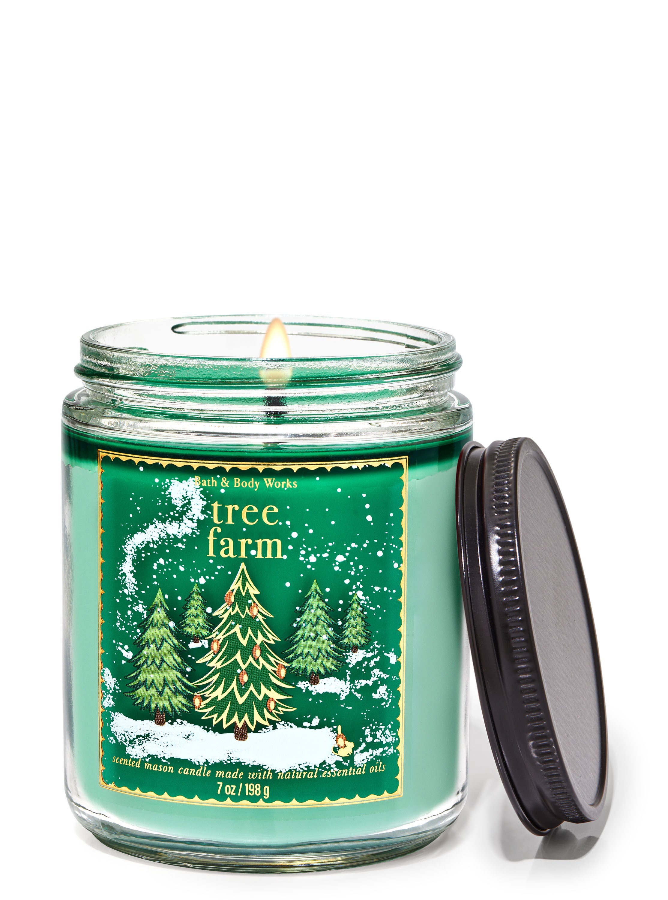 Tree Farm Mason Single Wick Candle