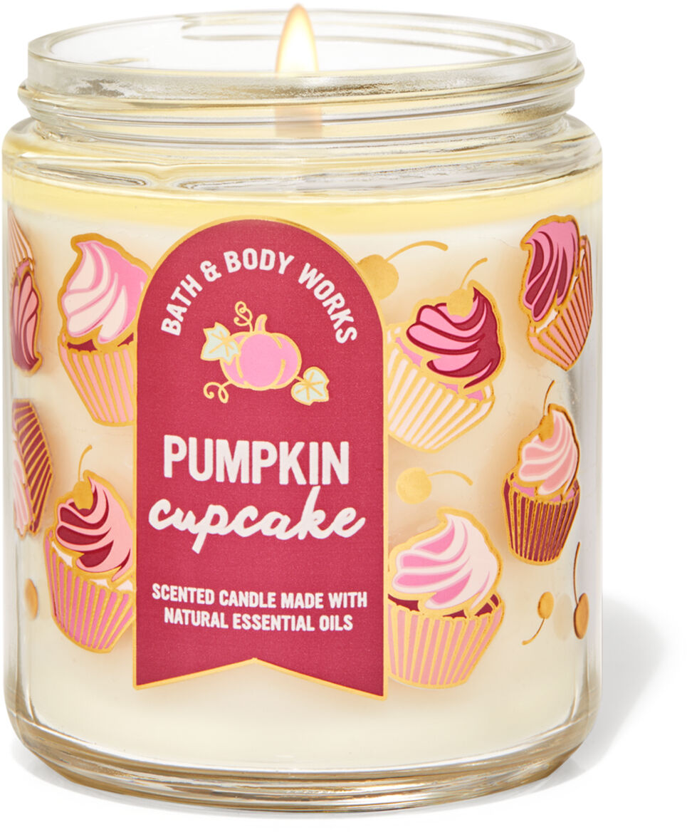 Bath and Body Works *  BRAND NEW * PUMPKIN CUPCAKE 3-Wick Candle 