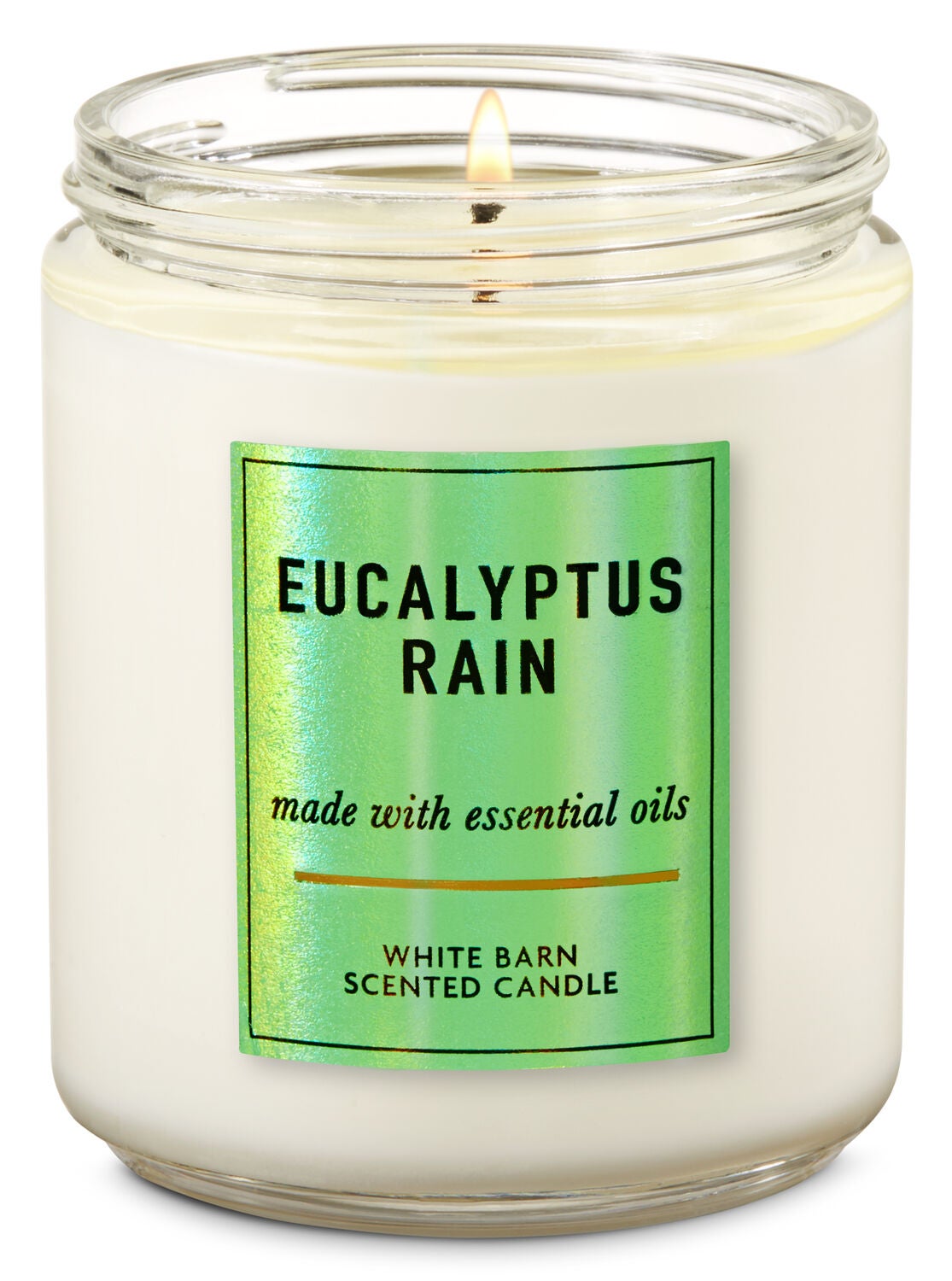 Eucalyptus Rain Single Wick Candle - Bath And Body Works