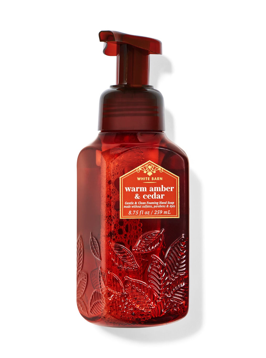 Warm Amber & Cedar Gentle & Clean Foaming Hand Soap