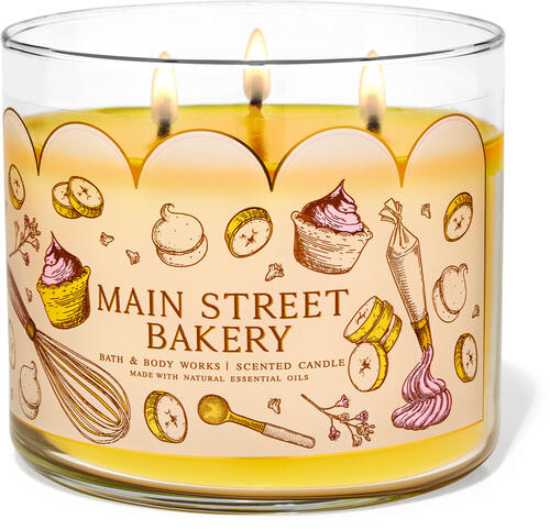 Main Street Bakery 3-Wick Candle