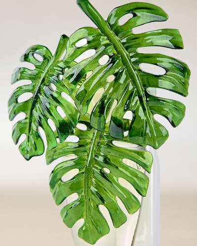 Sparkly Monstera Leaves Scent Control&trade; Nightlight Wallflowers Fragrance Plug