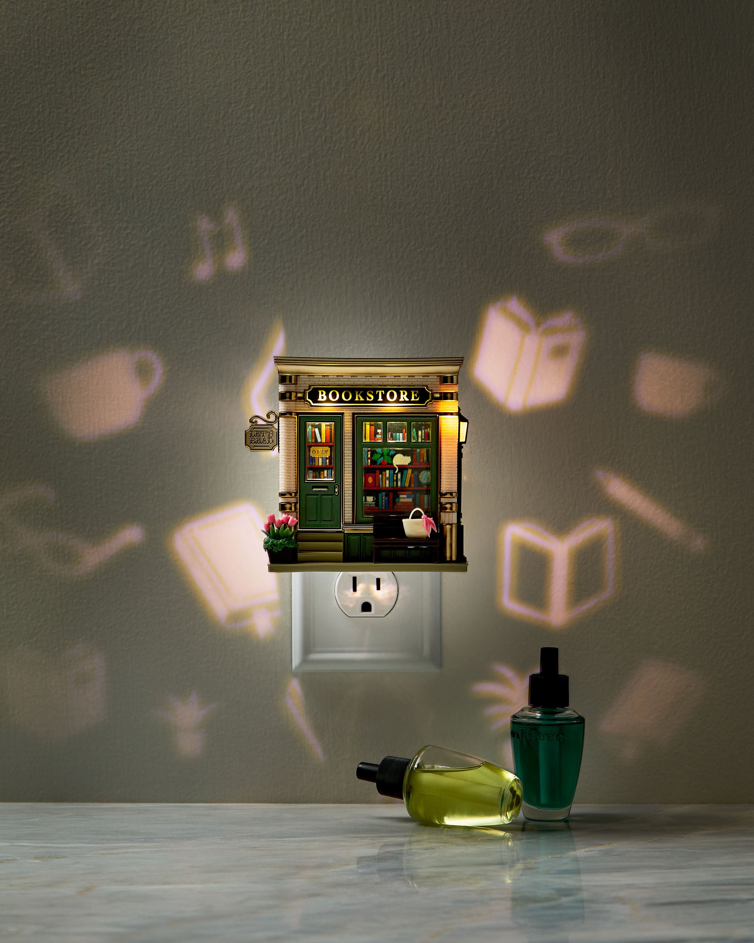 Bookstore Nightlight Projector Wallflowers Fragrance Plug | Bath