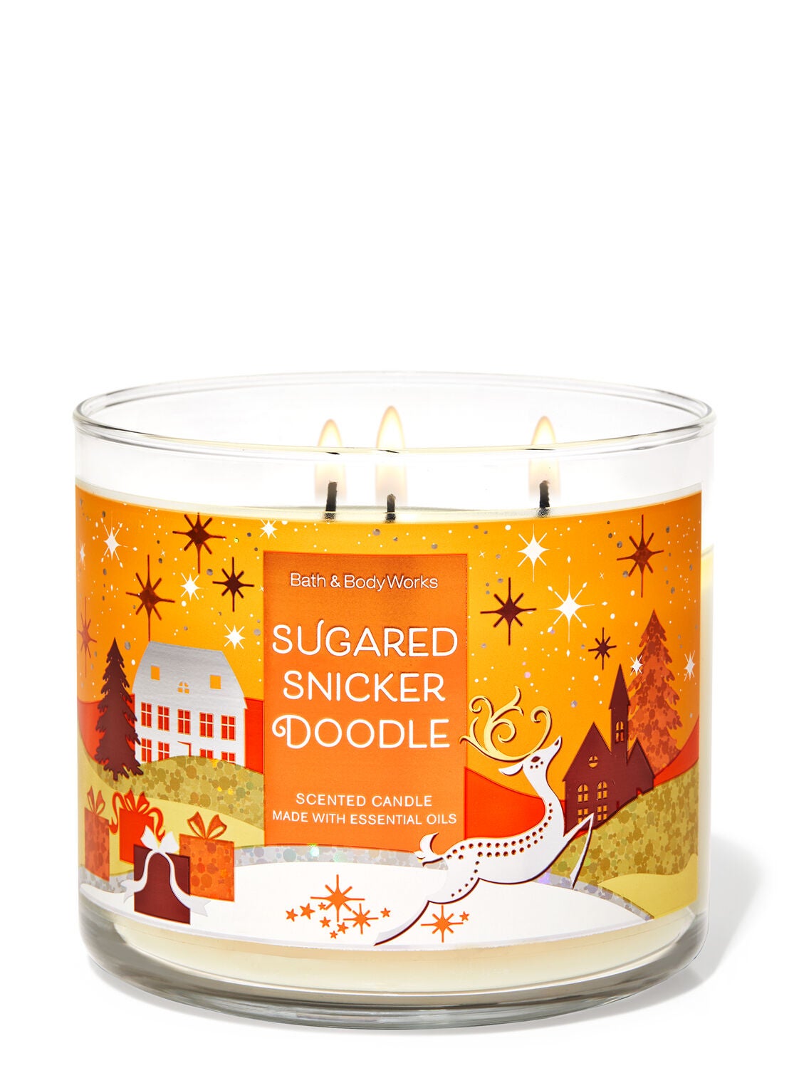 1 Bath /& Body Works Santa/'s Workshop Sugared Snickerdoodle 3 Wick Candle 14.5 oz