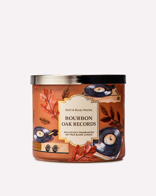 Bourbon Oak Records 3-Wick Candle