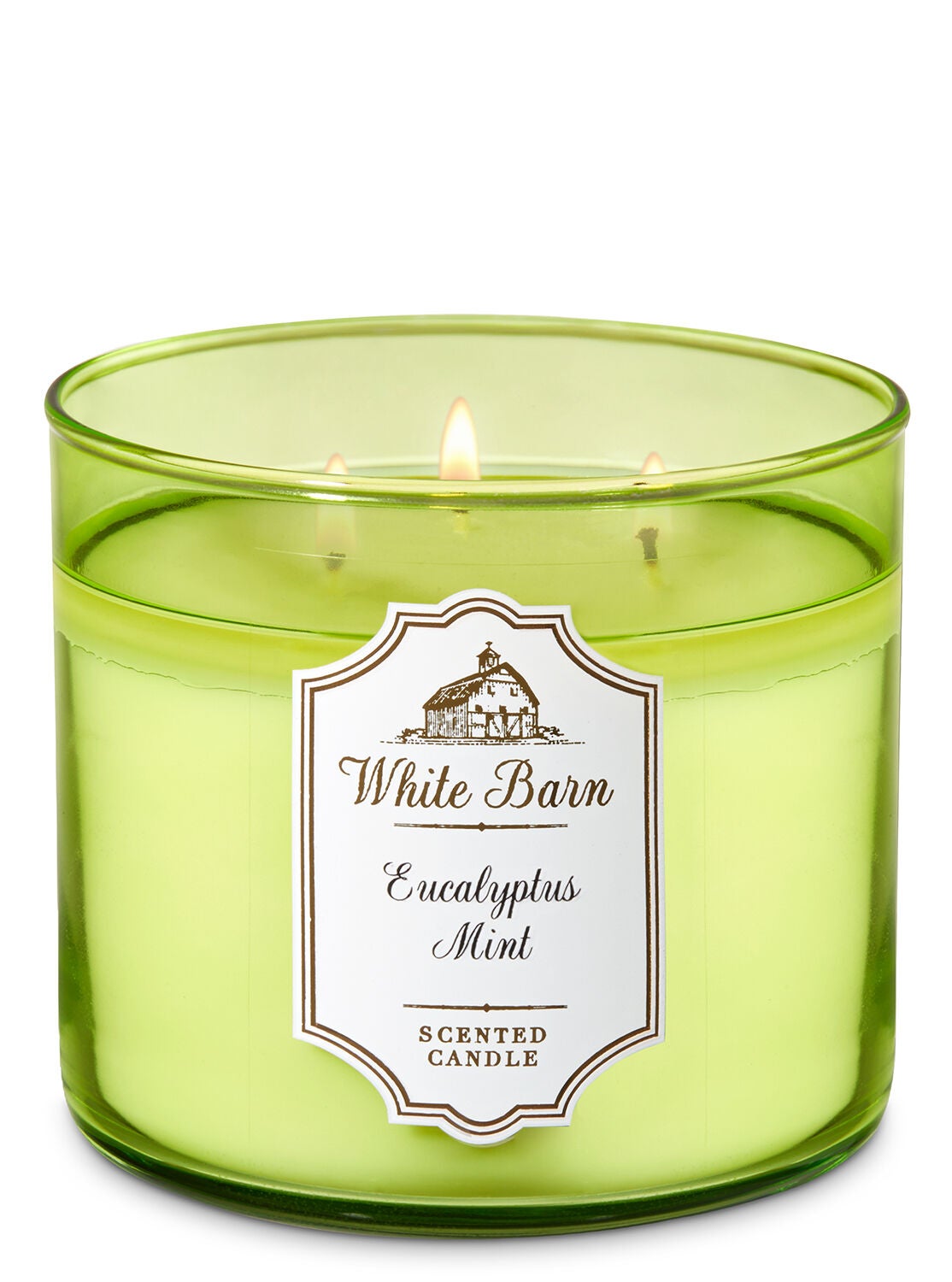 White Barn Eucalyptus Mint 3-Wick Candle - Bath And Body Works