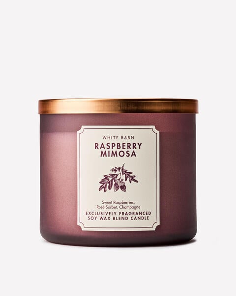 Raspberry Mimosa 3-Wick Candle