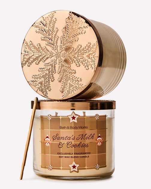 Santa's Milk & Cookies 3-Wick Candle