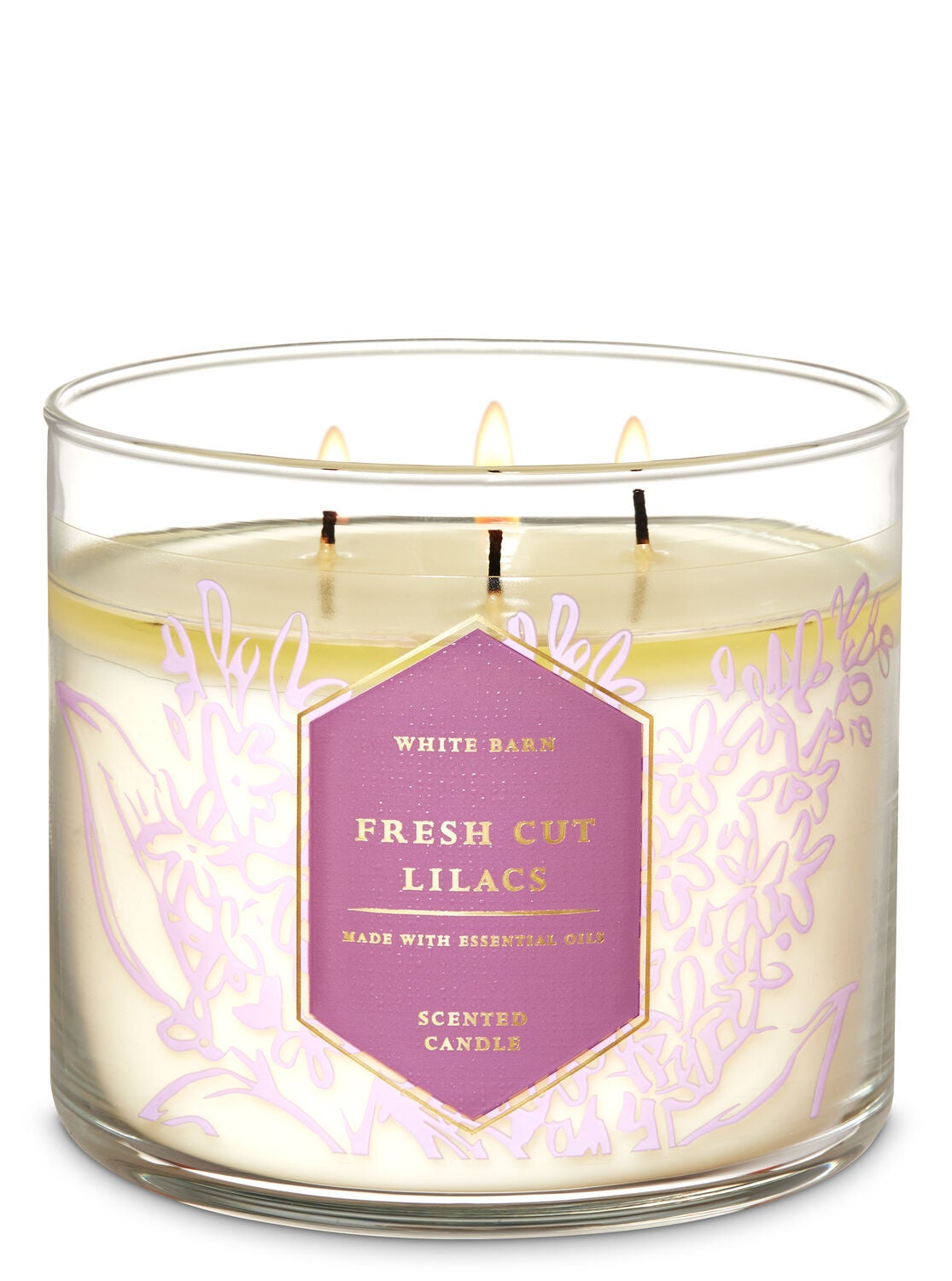 Fresh Cut Lilacs 3-Wick Candle - Bath And Body Works