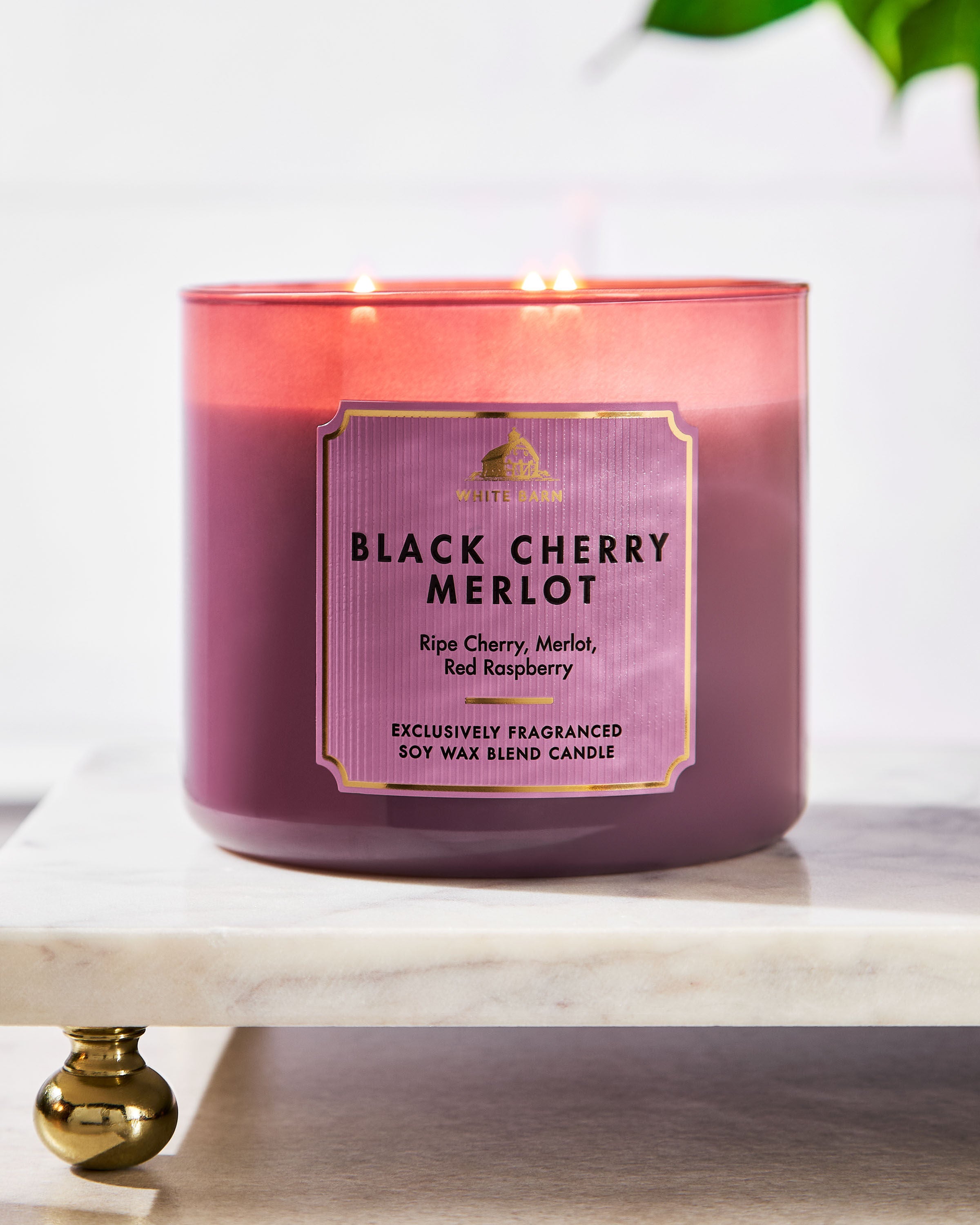 Black Cherry Merlot 3-Wick Candle | Bath & Body Works