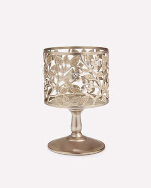 Dogwood Pedestal 3-Wick Candle Holder