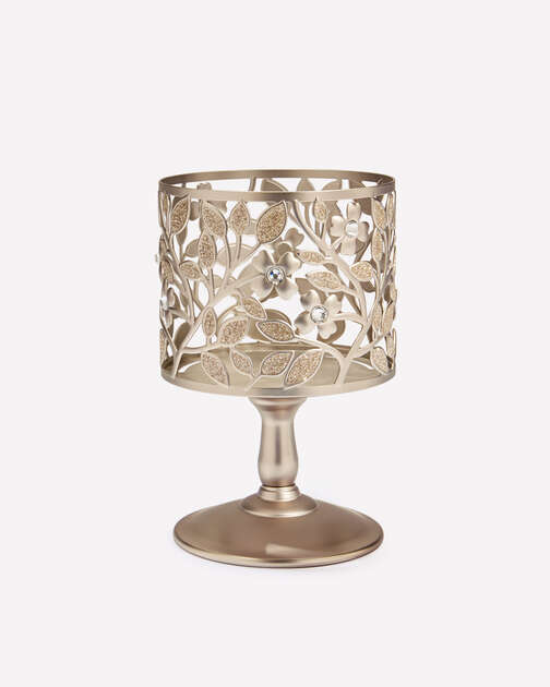 Dogwood Pedestal 3-Wick Candle Holder