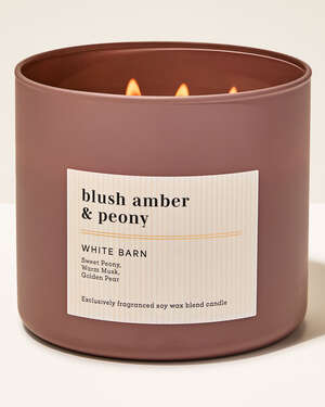 Blush Amber & Peony 3-Wick Candle