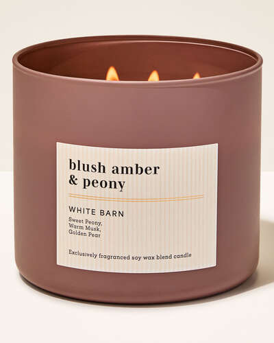 Blush Amber & Peony 3-Wick Candle