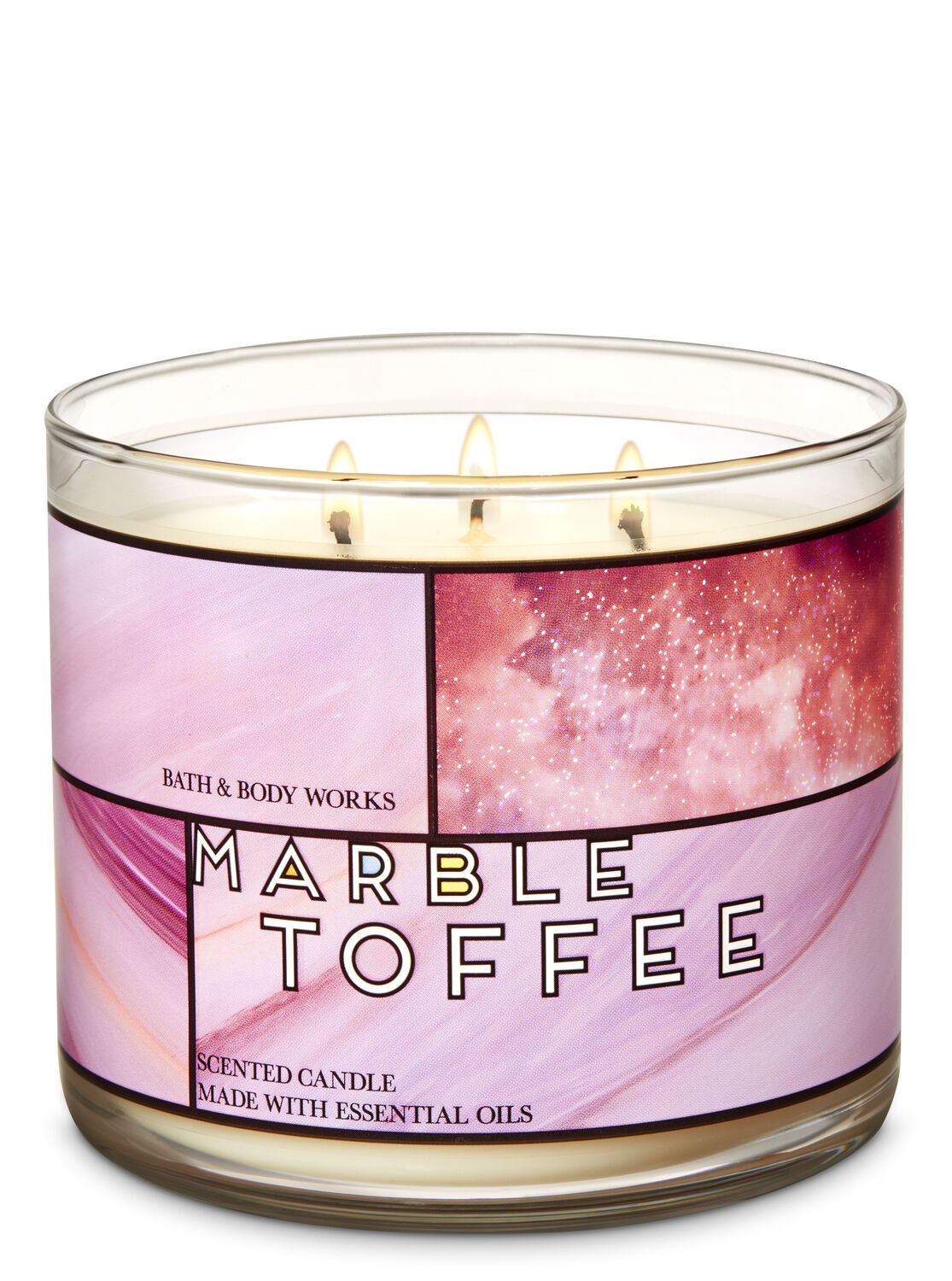 Marble Toffee 3-Wick Candle - Bath And Body Works