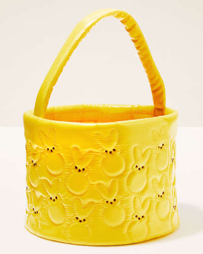 A yellow PEEPS bunny basket