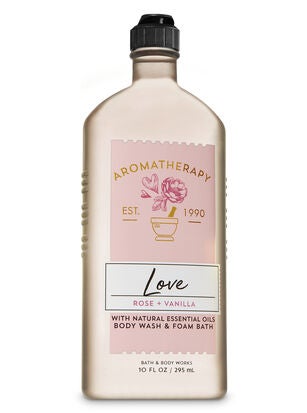 Rose Vanilla Body Wash and Foam Bath
