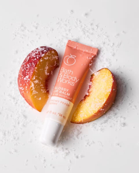 Snowy Peach Berry Glossy Lip Balm