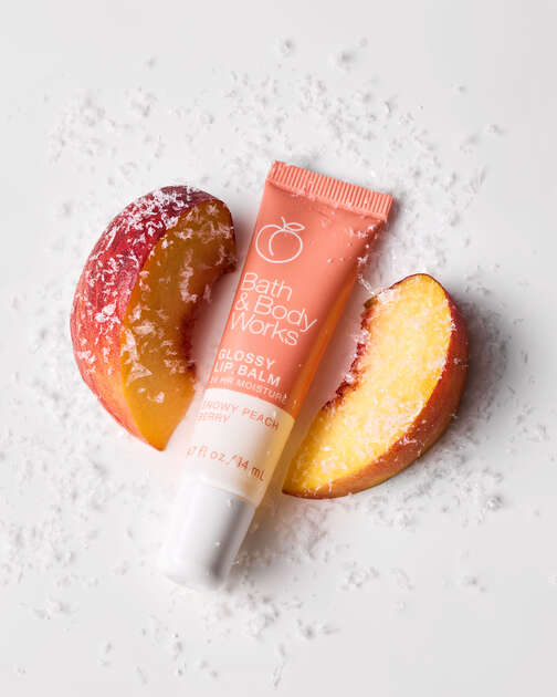 Snowy Peach Berry Glossy Lip Balm