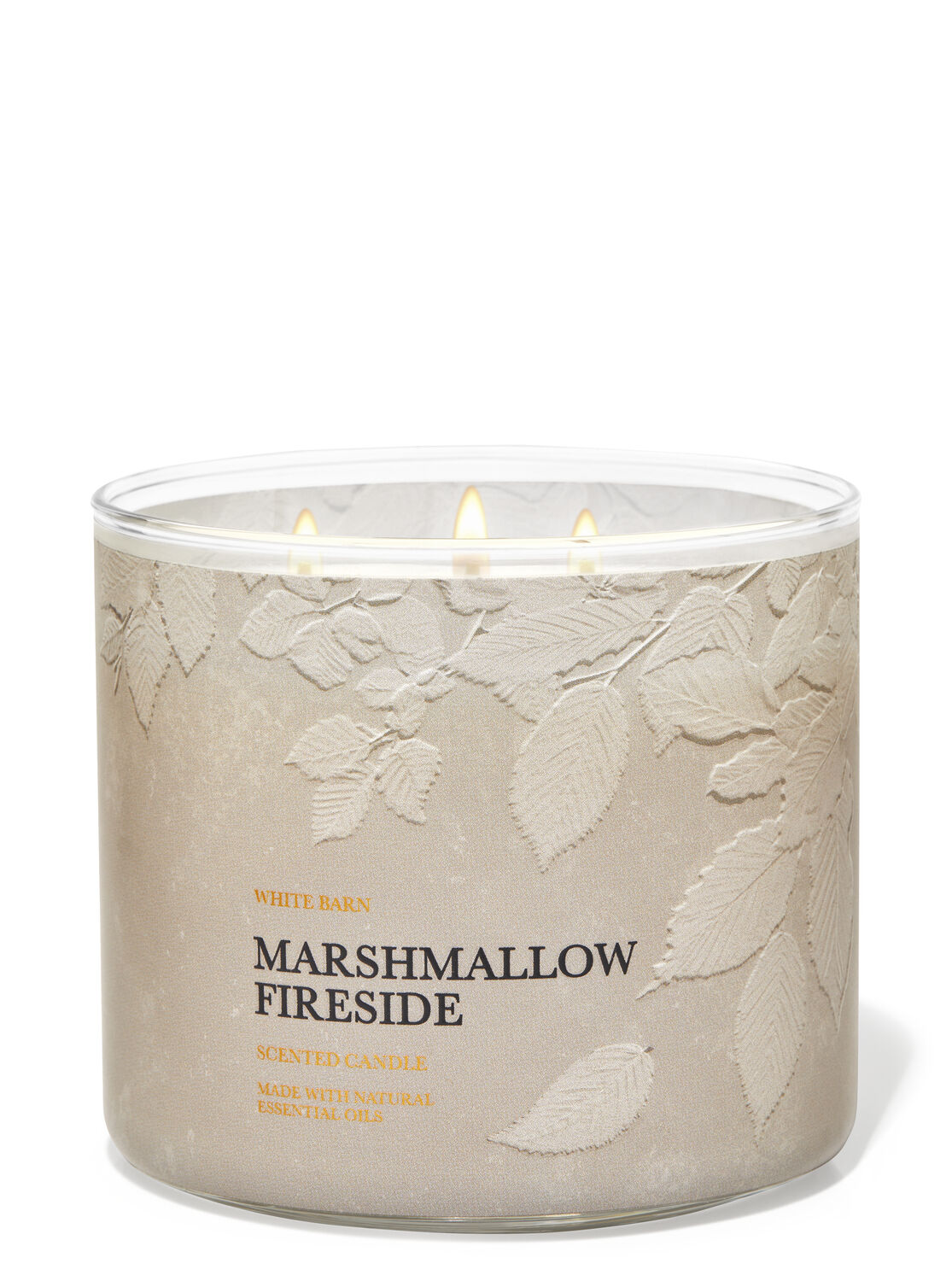 BATH & BODY WORKS MARSHMALLOW FIRESIDE 3 WICK CANDLE NEW FREE SHIPPING 