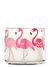 Flamingos 3-Wick Candle Holder