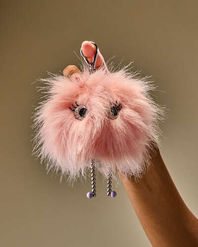 Pink Pom Friend PocketBac Holder