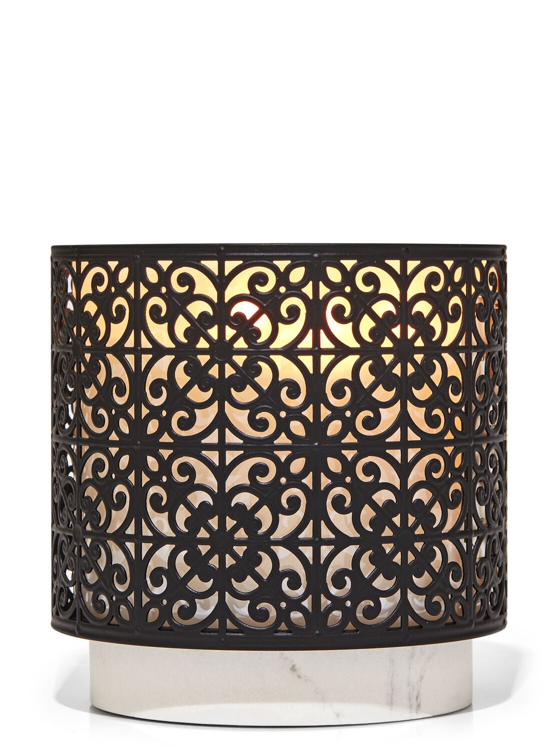 Ornate Pedestal 3 Wick Candle Holder Bath Body Works