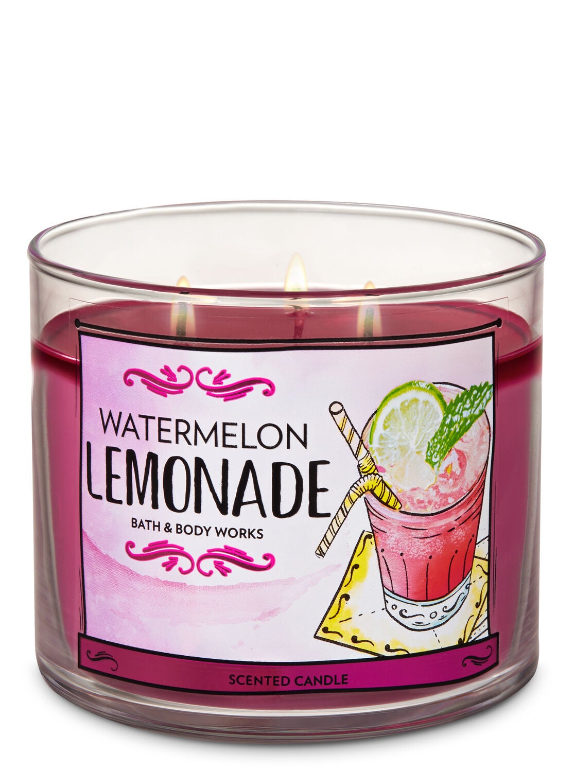 Watermelon Lemonade 3-Wick Candle - Bath And Body Works