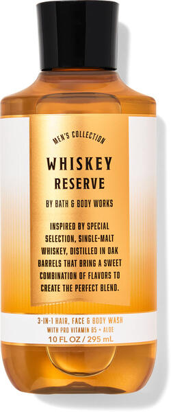 Whiskey Reserve 3-in-1 Hair, Face &amp; Body Wash